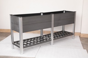 Jardinière surélevée en PVC pour l'extérieur, facile à installer, écologique, colorée, grande, à double couche, pour fleurs et légumes - Product Image 5