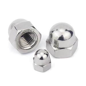 Stainless Steel Cap Nut DIN1587 Round Ball Head Polished A2-70 Anti Hair Loss Fastener - Product Image 2