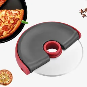 Gadgets De Cozinha Destacável Ferramenta De Cozimento De Aço Inoxidável Pastelaria Bolo Massa Faca De Pão Rotating Slicer Pizza Cutter Wheel