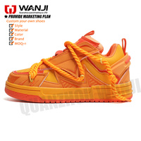 Chaussures de sport décontractées pour hommes, en tissu texturé, confortables, antidérapantes, à semelle épaisse et rehaussante, pour la vente en gros et les commandes en gros
