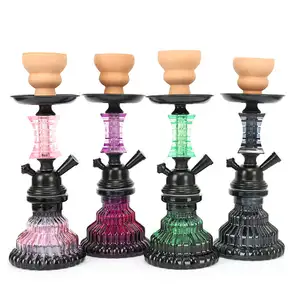 Hot Design Kürbis LED Bunte Glas Shisha Keramik Shisha Schüssel Kopf Shesha Shisha Zubehör Kunststoffs ch lauch