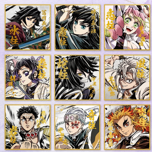 Sous-verres en céramique Anime, dessin animé japonais, carrés, absorbants, boîte mystère, lot en gros - Product Image 5