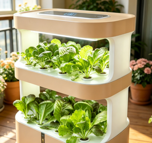 Système de culture hydroponique à 3 niveaux, jardin vertical <span class=keywords><strong>d</strong></span>'<span class=keywords><strong>intérieur</strong></span> avec éclairage LED pour herbes et légumes - Product Image 6