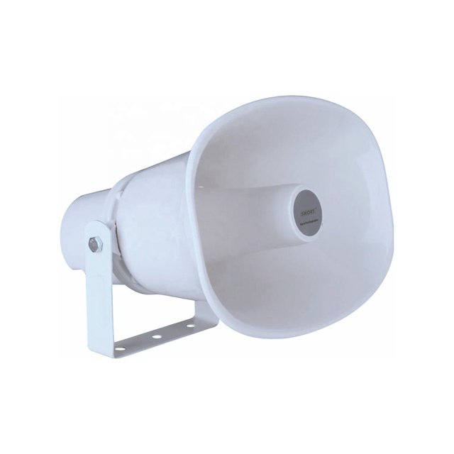 Professional Full Range PA Horn Speaker for Outdoor Sound System Alarm Feature for Indoor and Outdoor Use