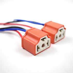 H4 gốm cắm H4 Hi/lo Led Đèn Pha Sương Mù Ánh sáng Ổ cắm bóng đèn holder3 Pin Cắm H4 ổ cắm kết nối - Product Image 2
