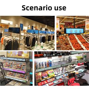 Siêu thị siêu dải rộng Kệ cạnh quảng cáo kỹ thuật số biển màn hình loại kéo dài thanh Màn hình hiển thị <span class=keywords><strong>LCD</strong></span> - Product Image 6