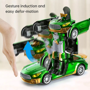 Voiture <span class=keywords><strong>Robot</strong></span> Télécommandée Électrique Transformable 1:16 avec Rotation à 360 Degrés – Jouet de Déformation Contrôlé à Distance - Product Image 3