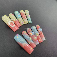 Puro clavo prensado a mano longitud 4,5 cm multicolor estrella de mar estilo alta calidad reutilizable fábrica al por mayor