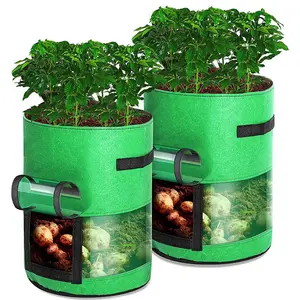 Plant Grow Bags Home Garden Potato Pot Greenhouse Vegetable Growing Bags Transparent Garden Bag