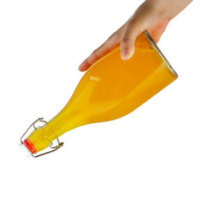 Botellas <span class=keywords><strong>de</strong></span> Vidrio Transparente con Tapa Abatible <span class=keywords><strong>de</strong></span> 350 ml, 500 ml, 750 ml <span class=keywords><strong>y</strong></span> 1000 ml para Bebidas Frías, Kombucha, Cerveza, en <span class=keywords><strong>Venta</strong></span> - Product Image 5