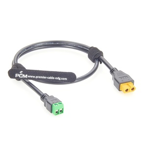 XT60 vrouwelijke naar 2-pins klemmenblokkabel 18AWG hoogstroom voedingskabel voor energieopslag, robotica en industriële systemen - Product Image 3