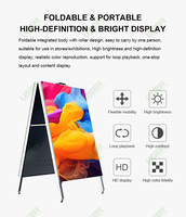 Affichage numérique LED portable pliable, contrôle sans fil par application, intérieur/extérieur, étanche, sur pied, mural intelligent, taille personnalisable