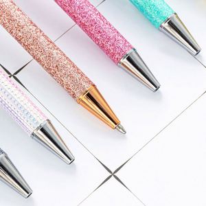 Custom Glitter Retractable Ballpoint Pens for Girls & Women, Black Ink, Medium Point, Smooth Decorative Gifts - Product Image 3