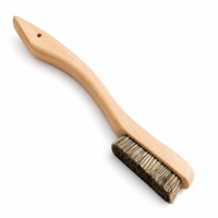 Brosse à craie d'escalade DIY à manche en bois et poils naturels, OEM pour salles d'escalade