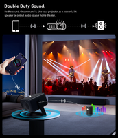 Projecteur Linux d'entrepôt américain, authentique, 1400 lumens, portable, 1080P, pour home cinéma, avec autofocus et prise en charge 4K