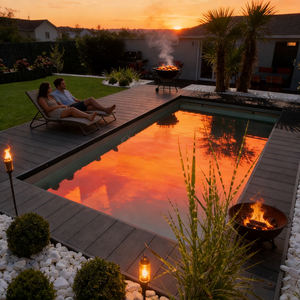 Piscine de luxe, accessoires de piscine et de jardin, piscine hors sol, piscine en fibre de verre bon marché pour l'extérieur - Product Image 3