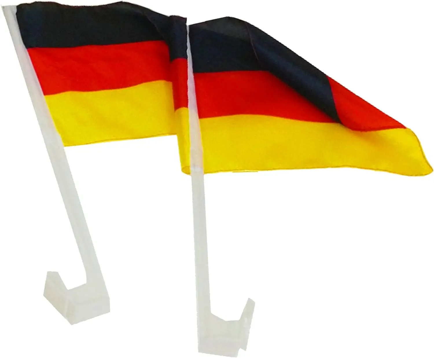 Bandeiras de carro Alemanha Futebol Campeonato Europeu Bandeira do País Fan Item com alça de plástico