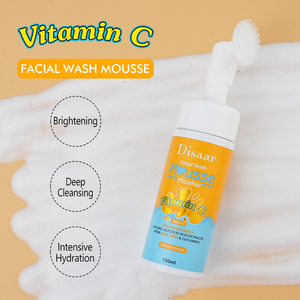 Espuma Limpiadora Facial con Vitamina C de Marca Privada, con Ácido Hialurónico y Aloe Vera, Iluminadora y Nutritiva para la Piel, Botellas Personalizadas para Lavado Facial - Product Image 3