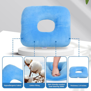 Almohada Donut para Coxis, Cojín Antiescaras para Cama, Almohadilla Transpirable para <span class=keywords><strong>Hemorroides</strong></span>, Postoperatorio, <span class=keywords><strong>Embarazo</strong></span>, Alivio de Presión - Product Image 4