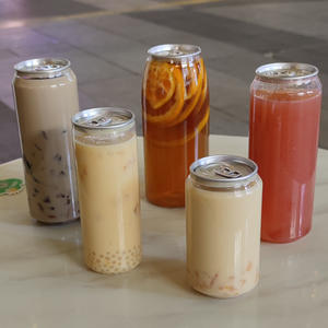 Latas de Plástico PET Personalizadas para Refrescos, Botellas de Jugo con Tapa de Aluminio Sellada, Latas para Bebidas Frías, Botellas de Jugo - Product Image 5