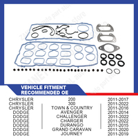 Juego de juntas de culata ZANETOL 68370039AC 68078540AC HS54880 para CHRYSLER TOWN & COUNTRY 2011 ~ 2016 para DODGE AVENGER 2011 ~ 2014