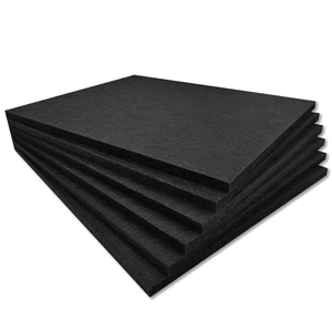 Panneau acoustique entier noir Plaque inférieure auto-traitant Panneau d'<span class=keywords><strong>isolation</strong></span> <span class=keywords><strong>phonique</strong></span> en fibre de polyester 9mm - Product Image 1