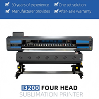 Imprimante à sublimation thermique haute vitesse 1,8 m avec 4 têtes Epson I3200, machine d'impression textile numérique pour l'impression de tissus de vêtements de sport