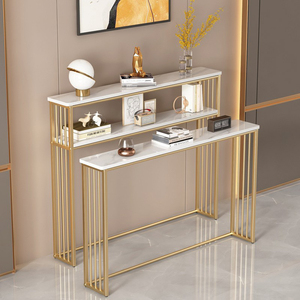 Libreria in Metallo Dorato di Lusso, Design Minimalista Moderno, <span class=keywords><strong>Copritermosifone</strong></span> per Soggiorno, Comodino Lungo con Contenitore, <span class=keywords><strong>Consolle</strong></span> da Ingresso - Product Image 6