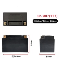 Boîtes en plastique DIY pour batteries 12V YT7 YT7B, boîtier vide pour batterie au lithium, support de batterie en plastique pour moto pour batteries 5Ah 6Ah 7Ah 8Ah 9Ah