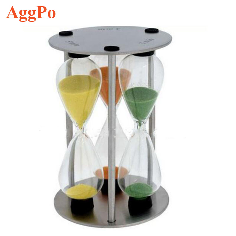 3 4 5 минут металлические песочные часы таймер креативный таймер времени три в одном комбинированное Подарочное украшение для кухни приготовление чая кипячение яиц