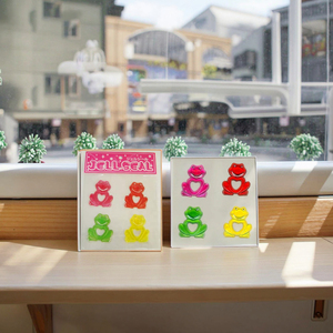 High Quality Frog Shape Valentine's Day Soft Toy Customized Color Window Stickers