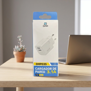 8434247040796 Caricatore domestico 3.1A a doppia presa ad alta potenza e adattatore - Product Image 3