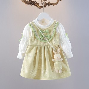 Nuovo Abito Primaverile da Damigella Lungo con Volant, Dolce e Grazioso, Abbigliamento Casual per Bambina, <span class=keywords><strong>Vestito</strong></span> da Principessa con Coniglietto - Product Image 2