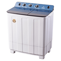 2026 Hot Selling 9KG Washing Machine Fast Safe Pulsator Semiautomatic Double Tub Washer for Africa Market