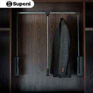 Подъемник Supeni/тянущийся шкаф для одежды, подвесная рейка 830-1150 мм с грузоподъемностью 15 кг