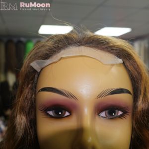 Extensiones de Cabello Humano con Rizos Fumi Dobles, Cierre Frontal Transparente, 250% de Densidad, Cabello Virgen Vietnamita # 4/30 Bleached Medium Black <span class=keywords><strong>Friday</strong></span> - Product Image 2