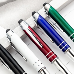 Chất Lượng Tốt Tùy Chỉnh Logo Kim Loại Bóng Điểm Bút Màn Hình Cảm Ứng Điện Dung Đa Chức Năng Bút Led Light <span class=keywords><strong>Pen</strong></span> Với Ánh Sáng Led Và Stylus - Product Image 5