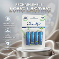 Piles rechargeables AA NiZn 1Wh avec chargeur USB, durée de vie de 1000 cycles