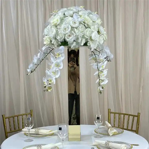 IFG Customized Size Luxury Shinning Gold <strong>Flower</strong> <strong>Vases</strong> for Wedding Table Centerpieces Decoration - Product Image 4