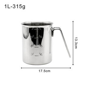 Accessoires de cuisine 1L Tasse à mesurer numérique Pichet à mesurer personnalisé Tasses à mesurer en acier inoxydable 304 avec échelle - Product Image 6