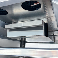 Lemari Pemanas Makanan Sirkulasi Udara Panas Stainless Steel Multi Layer dengan Pintu Kaca untuk Katering
