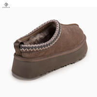Bottes de neige personnalisées en gros pour femmes, en daim de vache, doublure en peau de mouton, bottines légères, respirantes et chaudes pour l'hiver