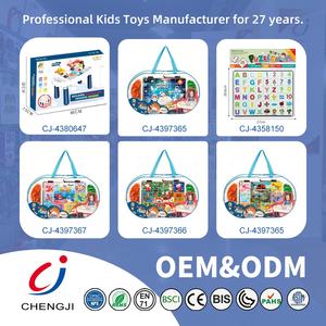 Chengji rompecabezas mesa de dibujo juguetes 3 en 1 DIY alfabeto numérico tablero de dibujo mesa de bloques de construcción educativos - Product Image 6