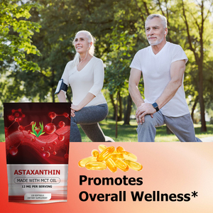 ซอฟต์เจลแอสตาแซนธินแบบ OEM ผลิตตามสั่ง ผสมน้ำมัน MCT ช่วยส่งเสริมสุขภาพโดยรวม สนับสนุนกิจกรรมสารต้านอนุมูลอิสระ - Product Image 5