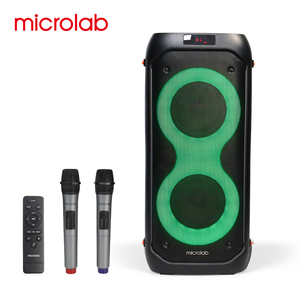 ลำโพงไร้สายพกพา <span class=keywords><strong>Microlab</strong></span> PT602W ขนาด 6.5 นิ้ว ระบบเสียงระดับมืออาชีพ รองรับ V5.3 ไฟ LED RGB พร้อมคาราโอเกะ สำหรับงานปาร์ตี้ - Product Image 1