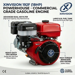 Motore <span class=keywords><strong>a</strong></span> Benzina Monocilindrico 17HP 459cc Euro 5 192F con Avviamento Elettrico, Alta Coppia, 4 Tempi per Go-Kart e Costruzioni - Product Image 1