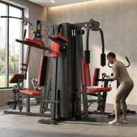 Appareil de musculation multifonction 5 stations pour la maison, machine d'entraînement de force intégrée pour le fitness en intérieur