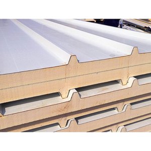 Tegole metalliche sandwich in lana <span class=keywords><strong>di</strong></span> roccia e alluminio impermeabili, pannelli isolanti in alluminio <span class=keywords><strong>per</strong></span> tetti <span class=keywords><strong>di</strong></span> magazzini - Product Image 4