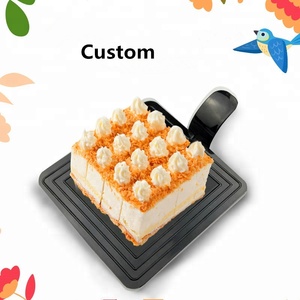 Vente en gros, petit bloc à gâteau carré triangle circulaire pour aliments, pâtisserie, pâtisserie, plateau à gâteau en plastique - Product Image 4