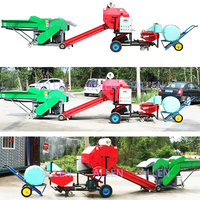 Broyeur de paille de maïs Diesel électrique de haute qualité alimentation animale hachoir d'herbe à foin ensilage déchiqueteuse presse 8-10 t/h capacité 15kW puissance